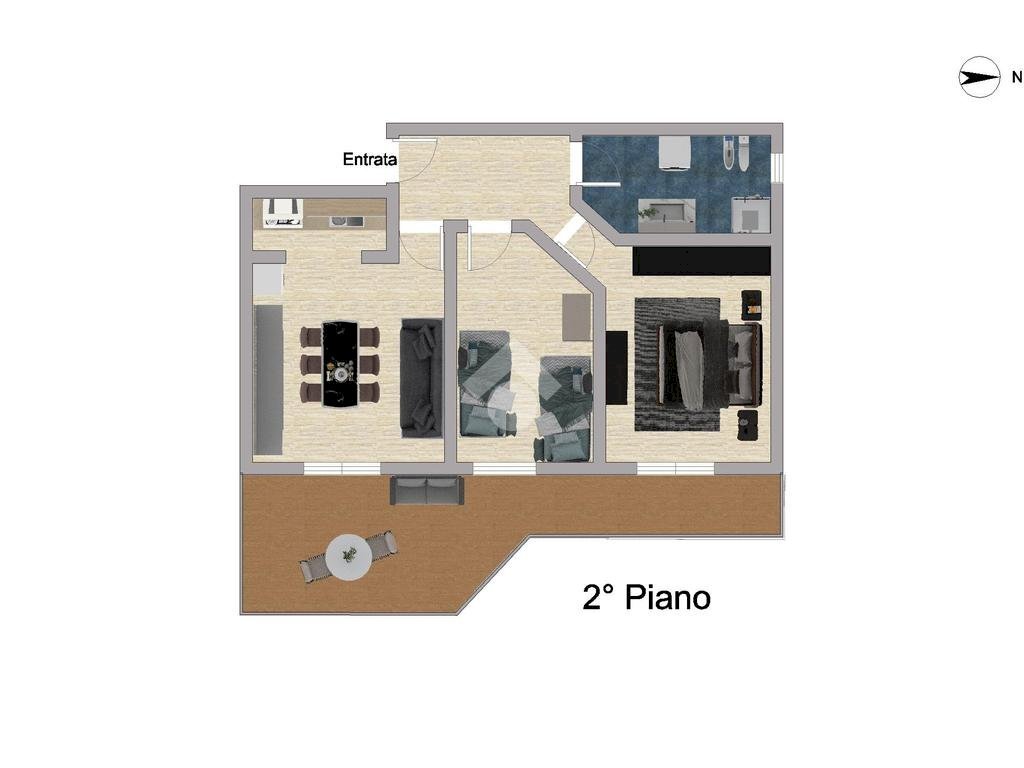 Trilocale Via aurelia ponente, Riva Ligure - planimetria 1