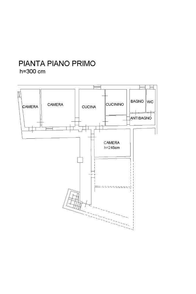 Quadrilocale Via S. Giuseppe, Pinerolo - planimetria 1