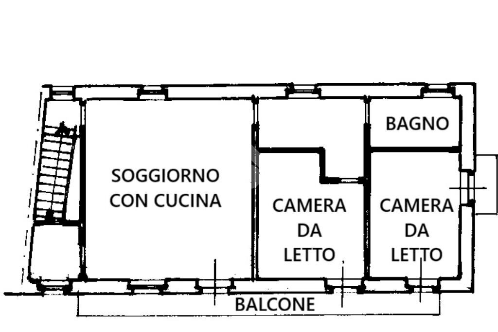 Four-room apartment Via Madonna Occa, Envie - floor plans 1