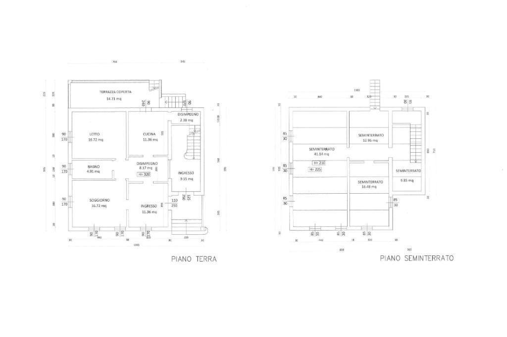 Villa Viale Roma, Novellara - floor plans 1