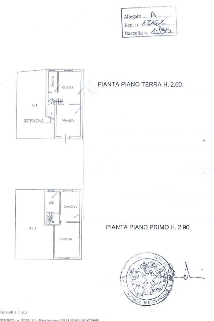 Casa semi indipendente Traversa Fiumicino, Savignano sul Rubicone - planimetria 1