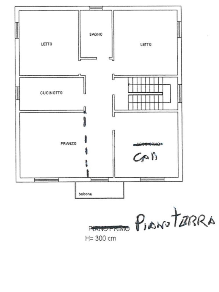 Four-room apartment V. Radici in Piano, Formigine - floor plans 1