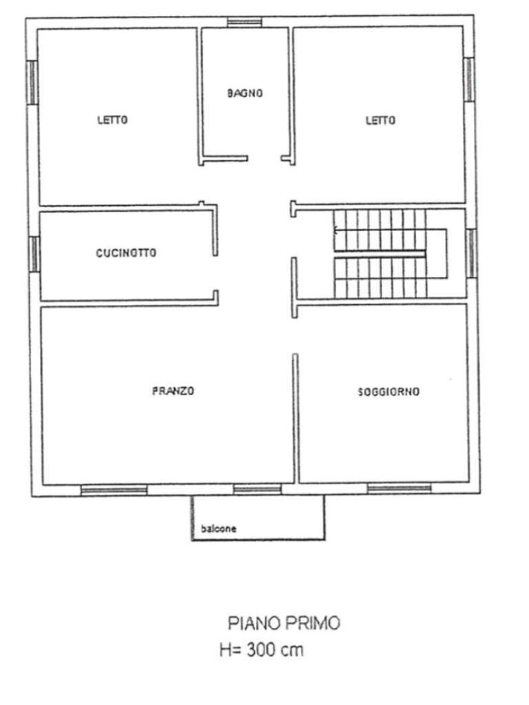 Quadrilocale V. delle Radici, Formigine - planimetria 1