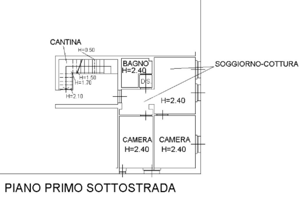 Trilocale Via Musini, Parma - planimetria 1