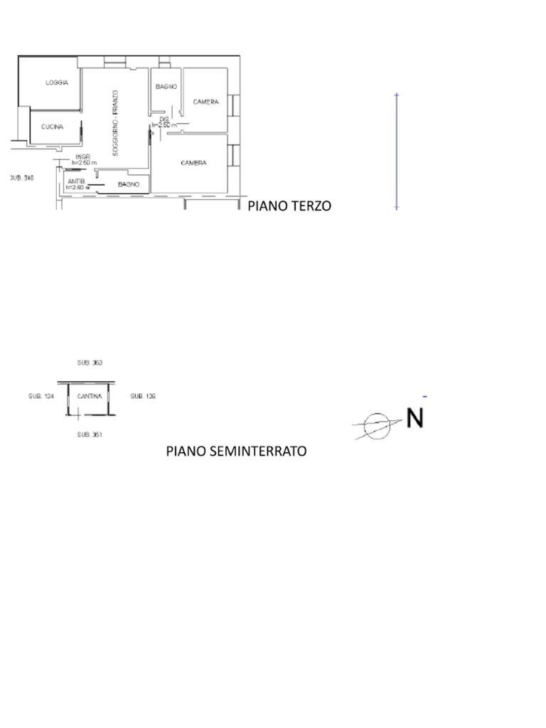 Trilocale Via Stradello Marca, Parma - planimetria 1