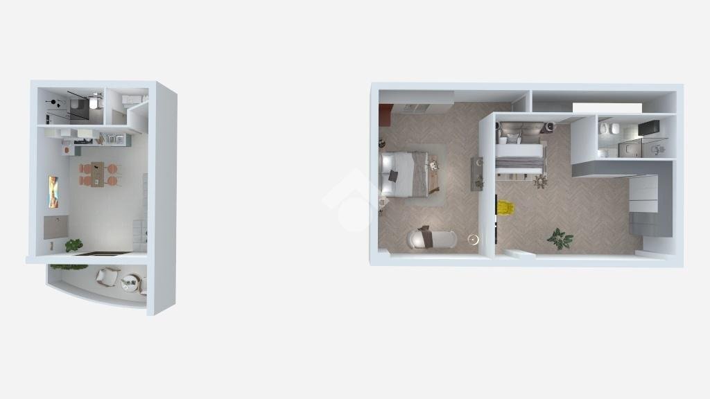 Three-room apartment Via Cartiano, Borghi - floor plans 1