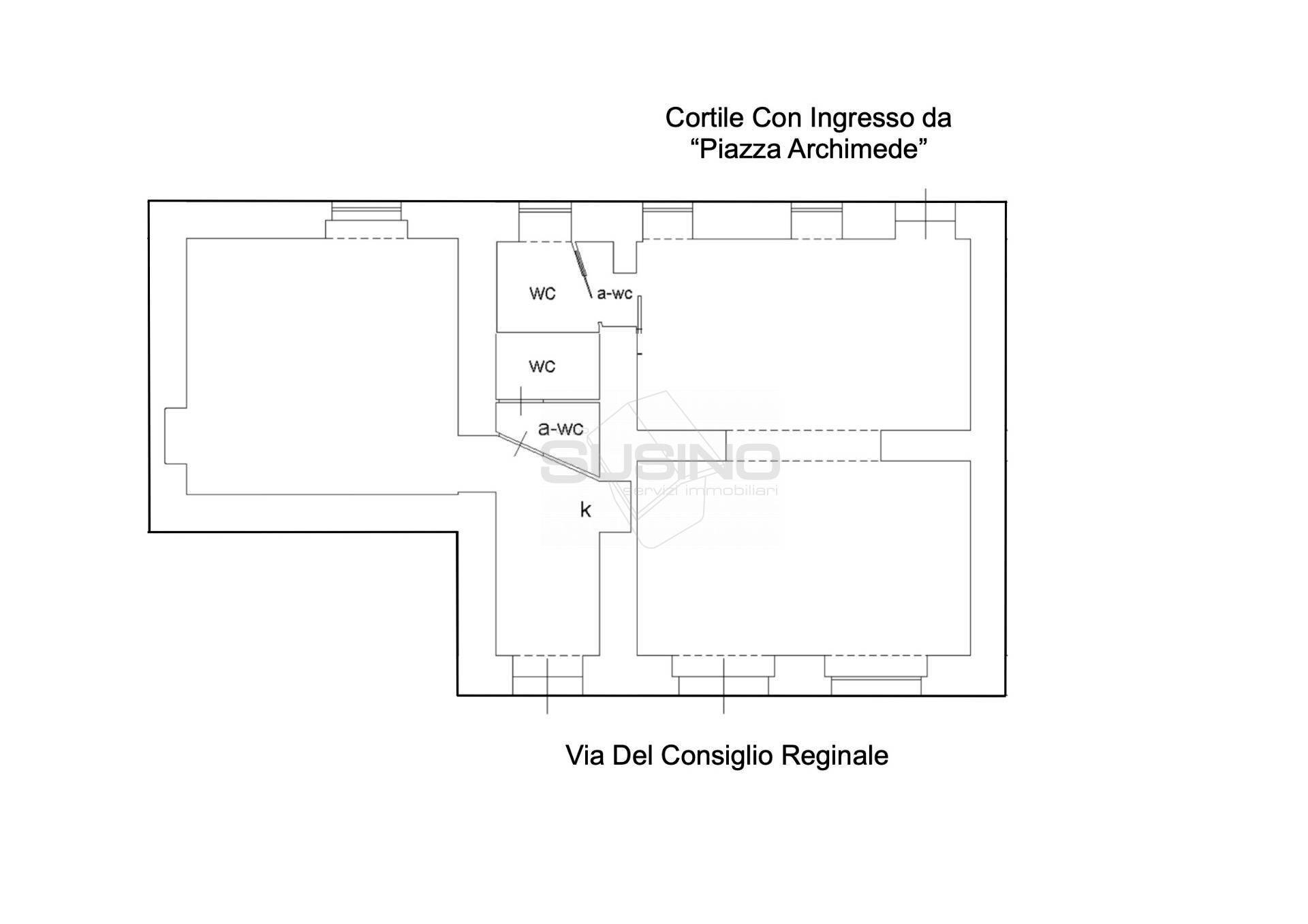 Foto 24 - Commercial Premises VIA DEL CONSIGLIO REGINALE
 
24, Siracusa - floor plans 1
