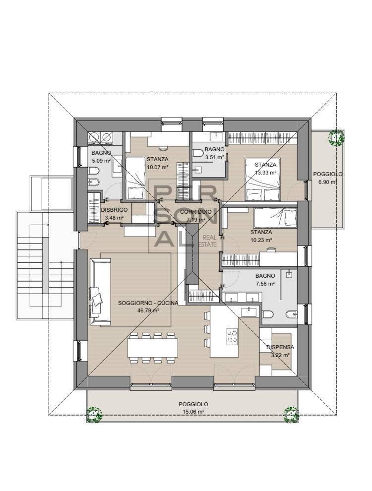 Foto 9 - Apartment Trento - floor plans 1