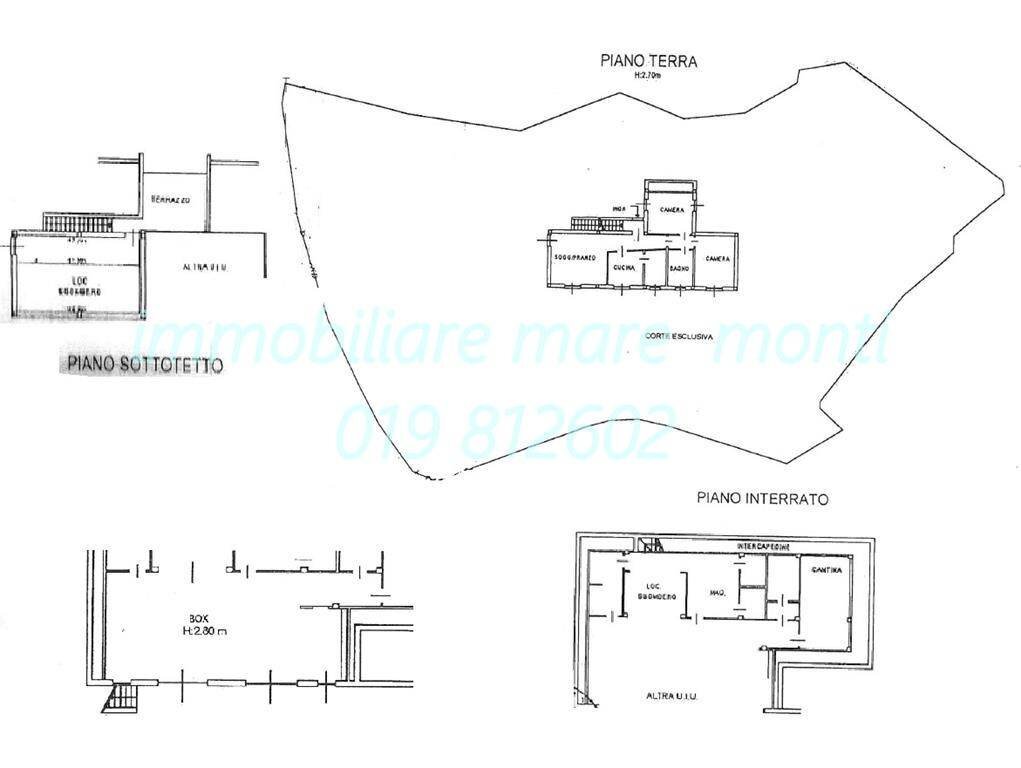 Foto 2 - Villa via laiolo, Spotorno - planimetria 1