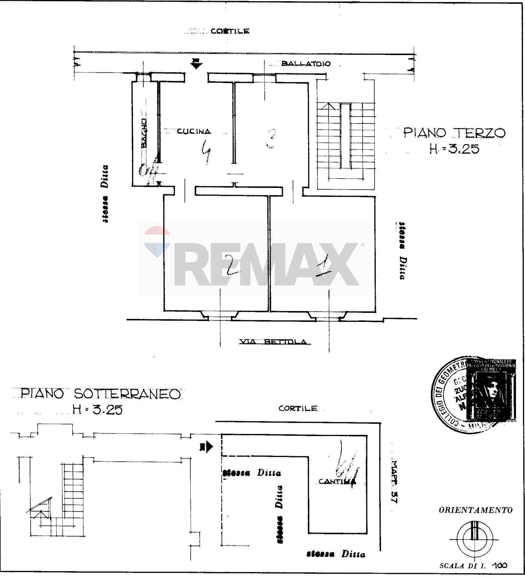 Pianta 2D - Trilocale Via Bettola
 
8, Monza - planimetria 1