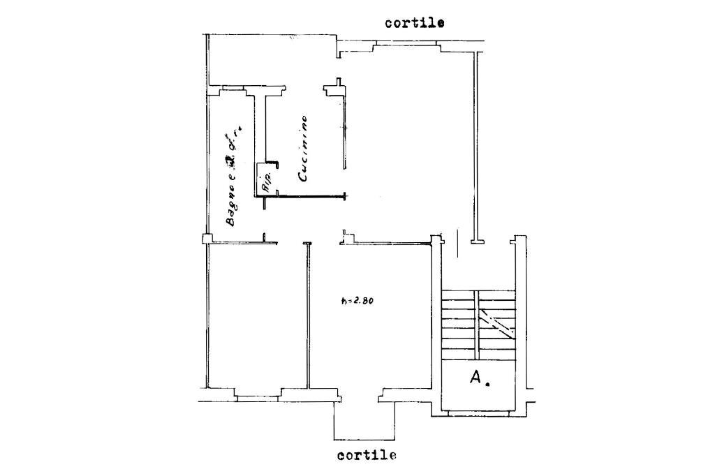 Three-room apartment Via Alcide de Gasperi, Trezzo sull'Adda - floor plans 1