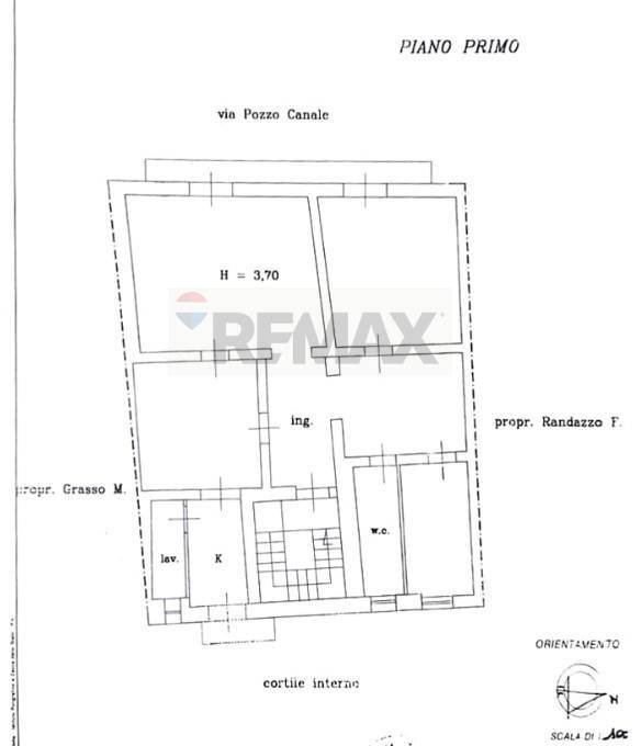 Pianta 2D - Quadrilocale Via Pozzo Canale
 
25, Catania - planimetria 1
