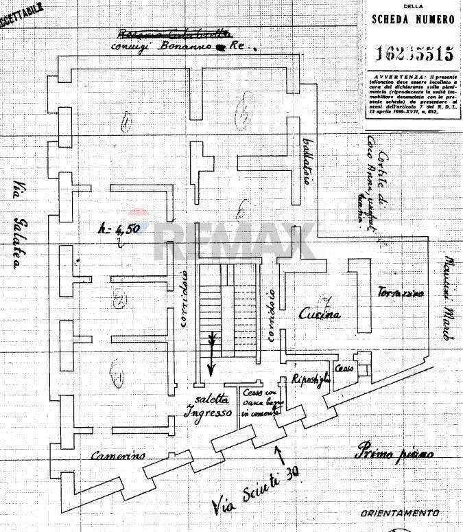 Pianta 2D - Appartamento via Giuseppe Sciuti
 
32, Acireale - planimetria 1