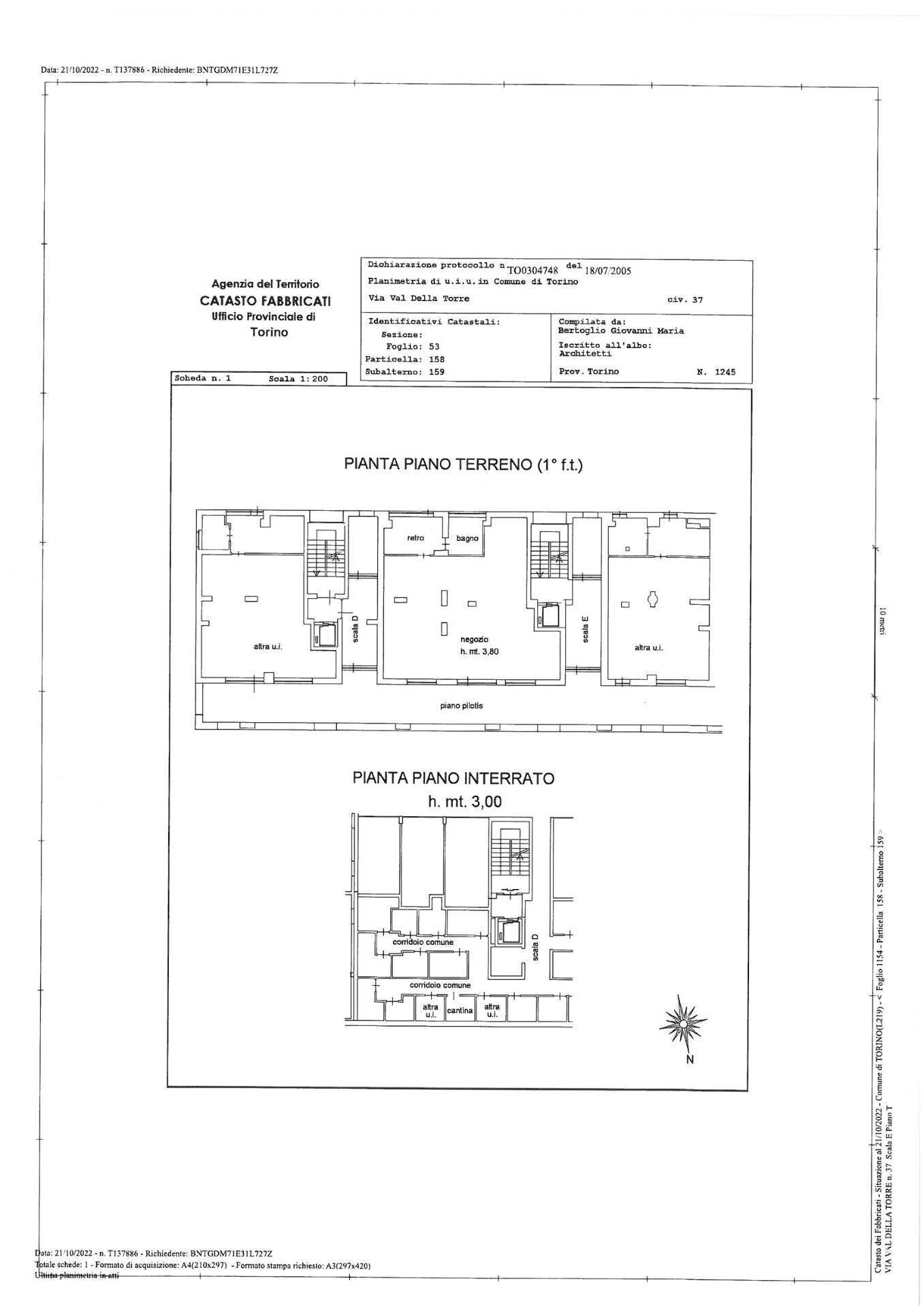 Foto 10 - Commercial Premises Via Val Della Torre
 
37, Torino - floor plans 1