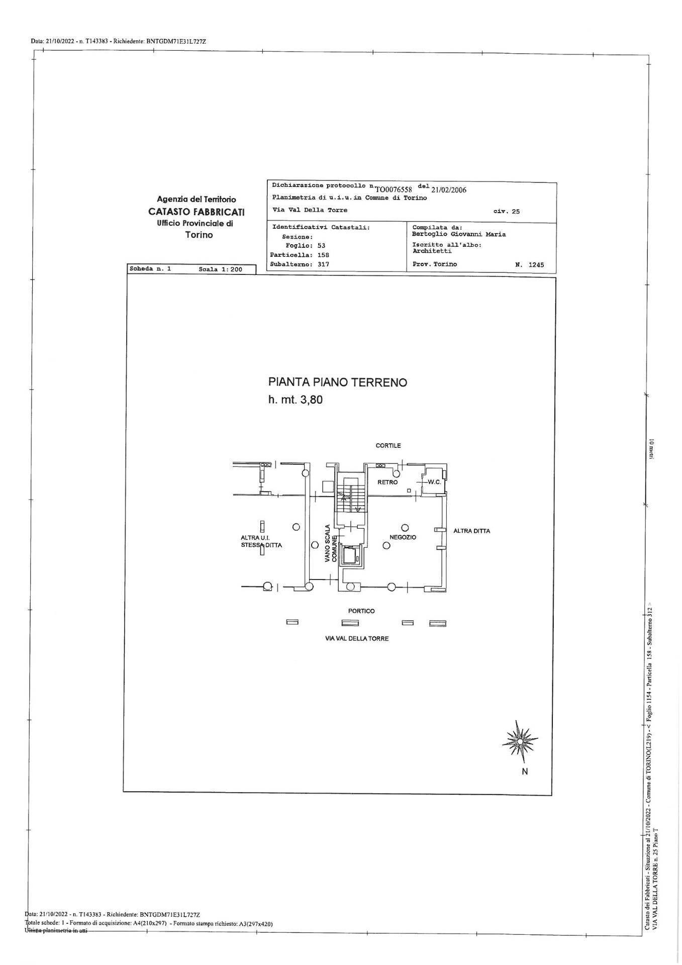 Foto 10 - Commercial Premises Via Val Della Torre
 
25, Torino - floor plans 1