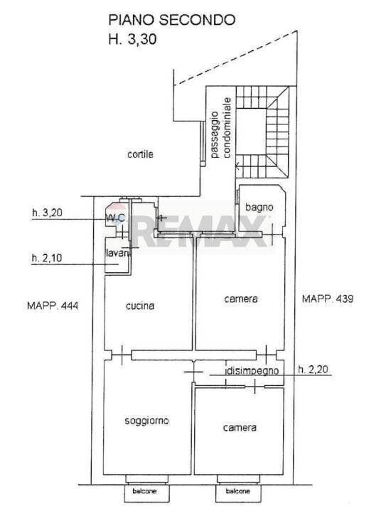 Pianta 2D - Trilocale Viale Certosa
 
109, Milano - planimetria 1