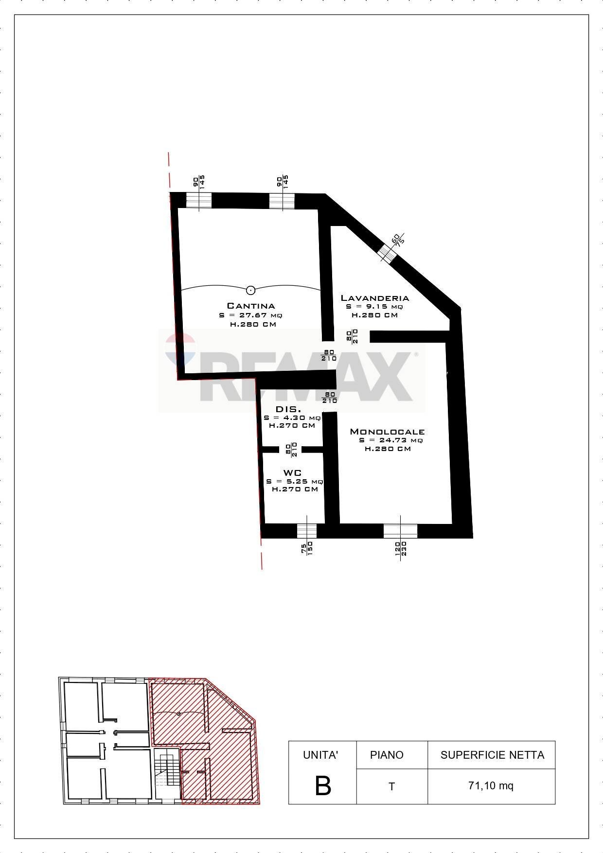 Pianta 2D - Bilocale ghiarone, Gualtieri - planimetria 1