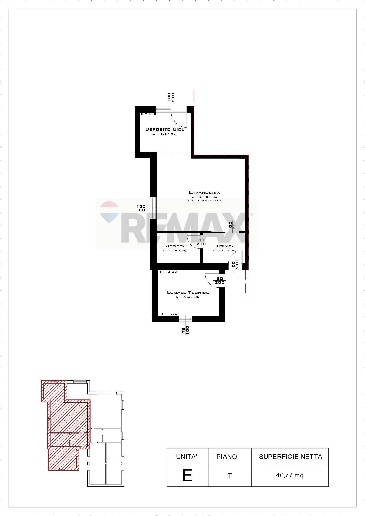Pianta 2D - Two-room apartment ghiarone, Gualtieri - floor plans 1
