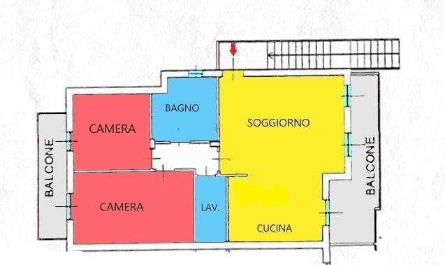 Foto 24 - Trilocale VIA CASOLINI
 
13/A, Terno d'Isola - planimetria 1