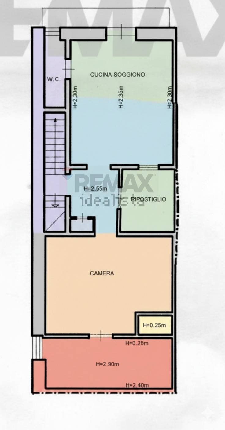 Pianta 2D - Quadrilocale via GianBattista Odierna
 
63, Ragusa - planimetria 1