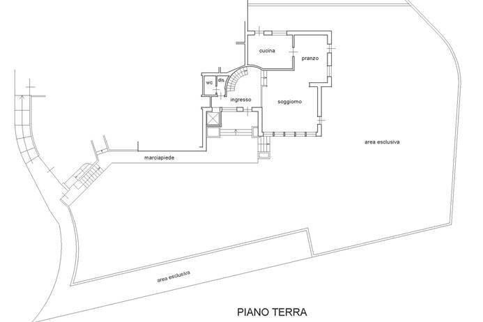 Planimetria - Villa a Schiera via boel, Ponteranica - planimetria 1