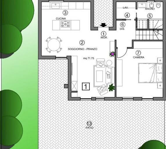 Foto 21 - Terraced Villa coffia, Pratovecchio Stia - floor plans 1