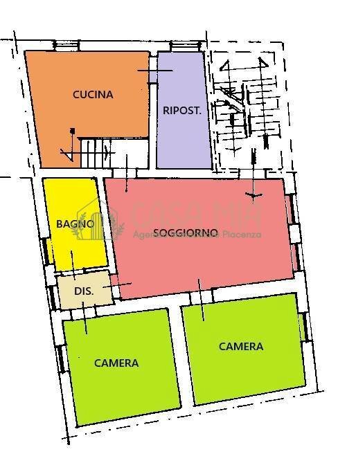 Foto 32 - Three-room apartment VIA CRETA, Castel San Giovanni - floor plans 1