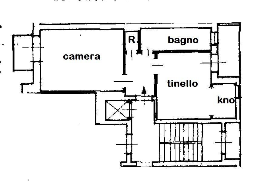Bilocale via Giovanni Paisiello, 38, Torino (zona Barriera Milano) - planimetria 1