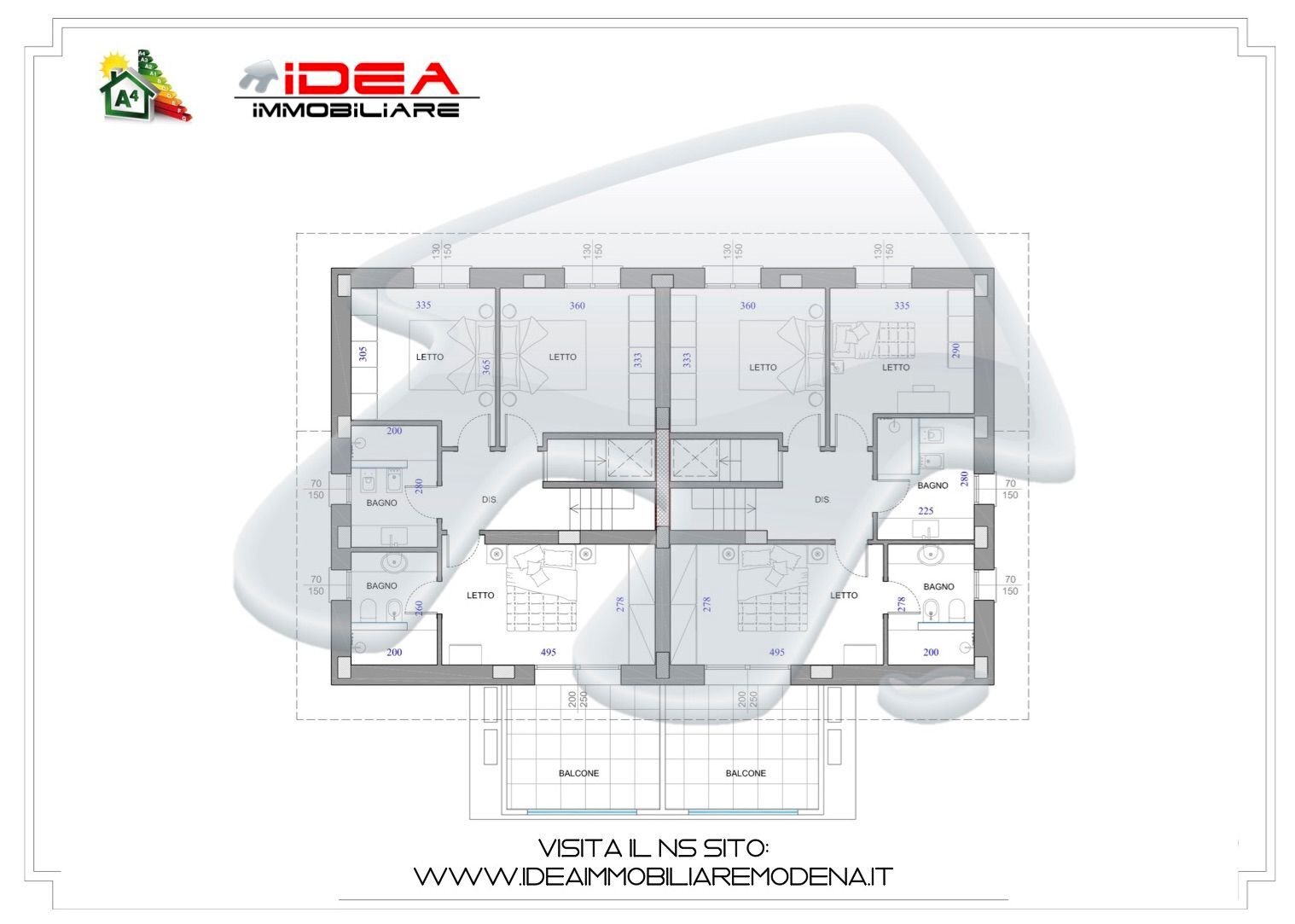 Villa via Jacopo da Porto Nord, Modena - planimetria 1