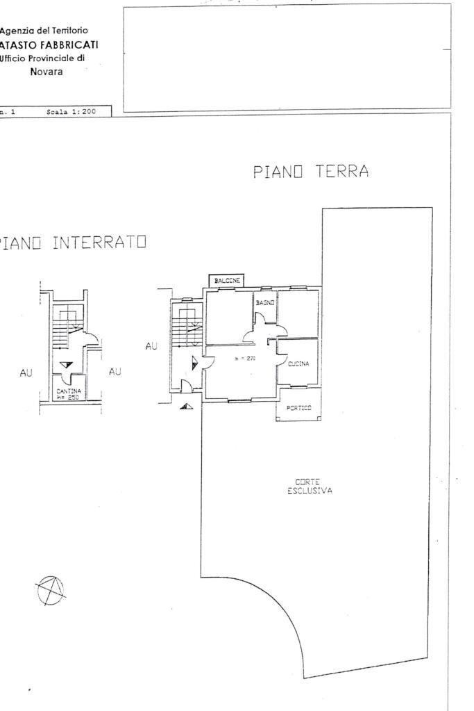 Trilocale Via croce, Varallo Pombia - planimetria 1