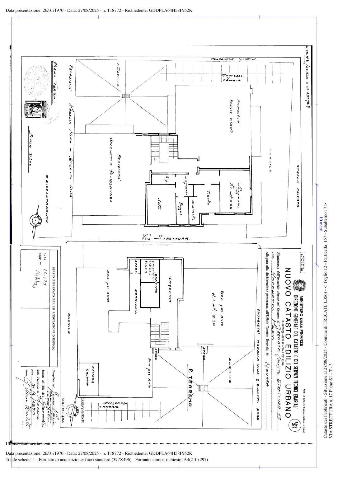 Bilocale via Strettura, 17, Trecate - planimetria 1