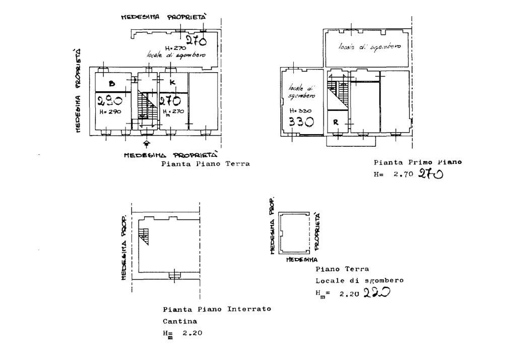 Semi-detached house Via Casale, Castell'Alfero - floor plans 1
