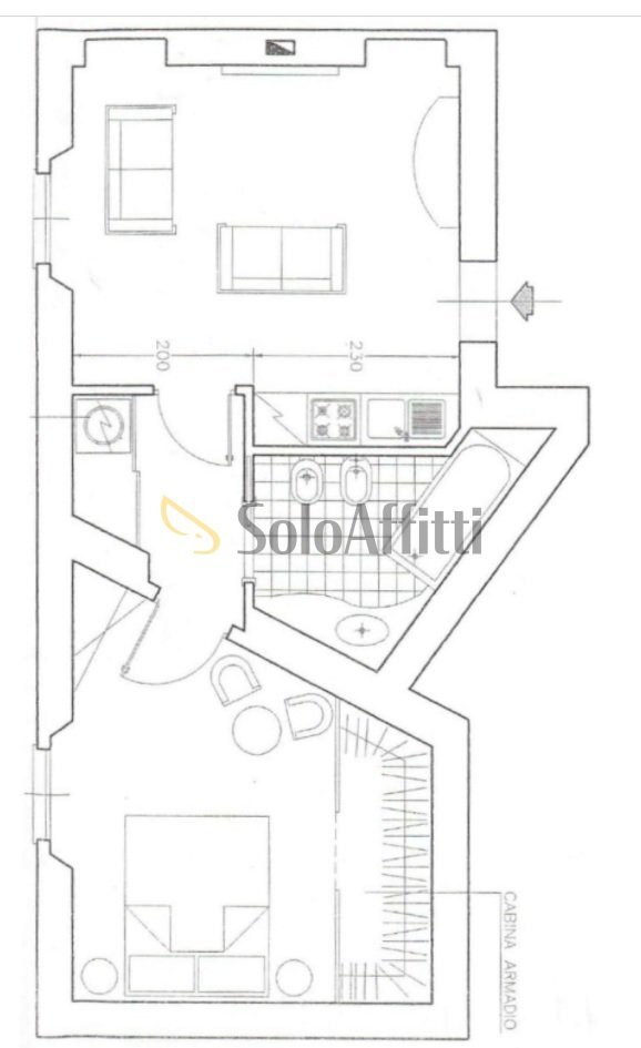 planimetria.jpg - Appartamento Via Anfiteatro 12, Milano - planimetria 1