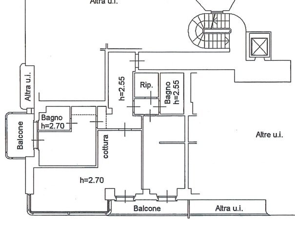 PLANIMETRIA.jpg - Trilocale Via Creta 72, Brescia - planimetria 1