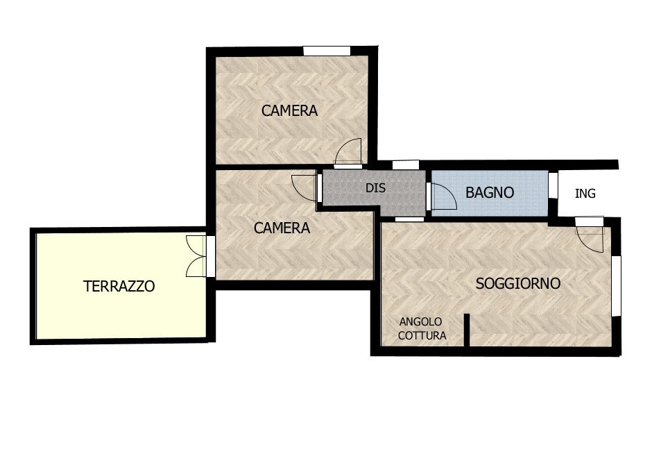 PLANI SH 180.PNG - Trilocale strada albareto  698, Modena - planimetria 1