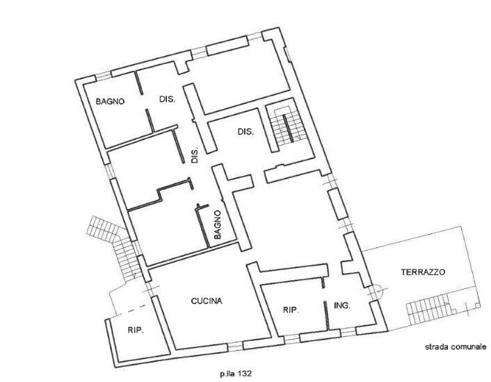 1.jpg - Villa all'asta Via Alberto Leardi 23, Volpeglino - planimetria 1