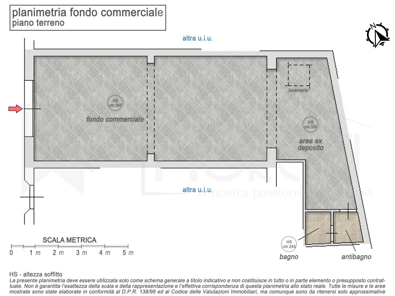 planimetria - Commercial Premises Via Roma, Collesalvetti - floor plans 1