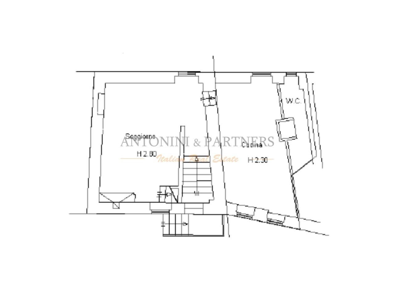 Planimetria Le Cince.jpg - Quadrilocale Via del Tempio, Marsciano - planimetria 1