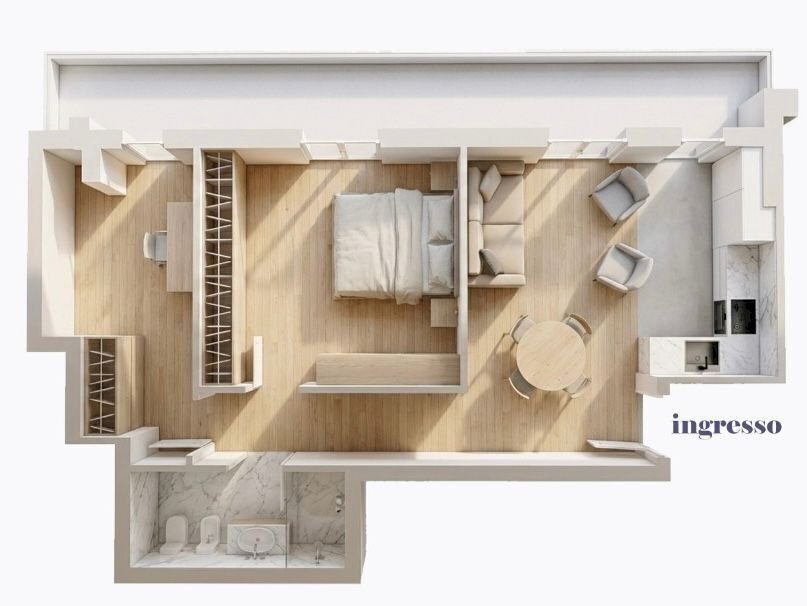 Plan app 2.jpeg - Bilocale Via Baracchini, Firenze (zona Santa Maria Novella) - planimetria 1