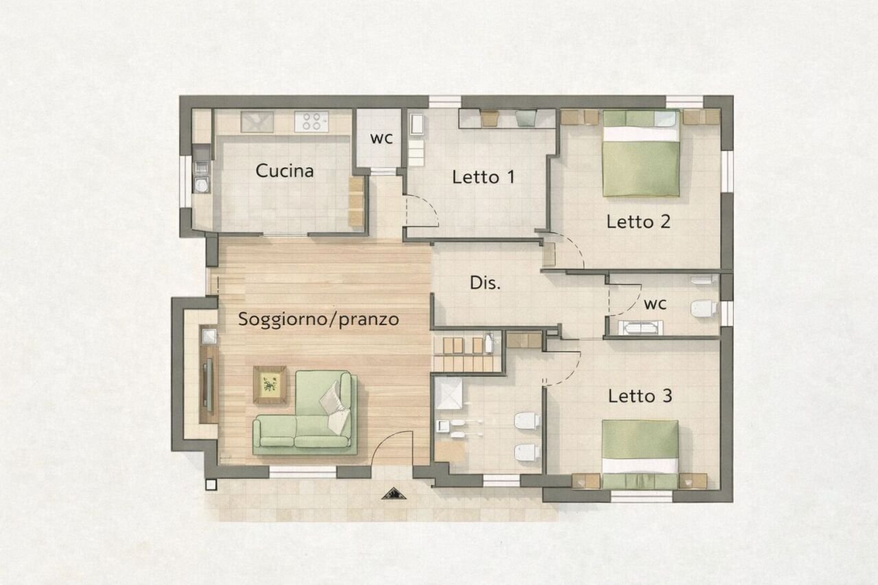 WhatsApp Image 2026-02-05 at 11.57.07 (1).jpeg - Building land Via Filippo Maria Pugliese 12, Lecce - floor plans 1
