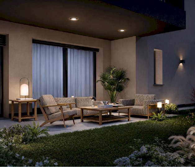 Render giardino trilocale - Trilocale Via San Giacomo 9, Como - foto 3
