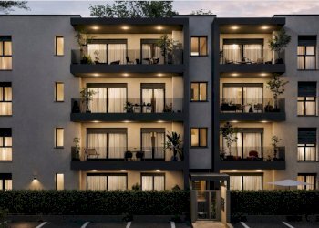 Render contesto condominiale - Trilocale Via San Giacomo 9, Como - foto 3