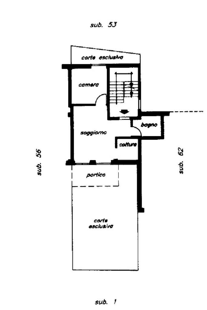 Bilocale Strada 1 maggio, Cipressa - planimetria 1
