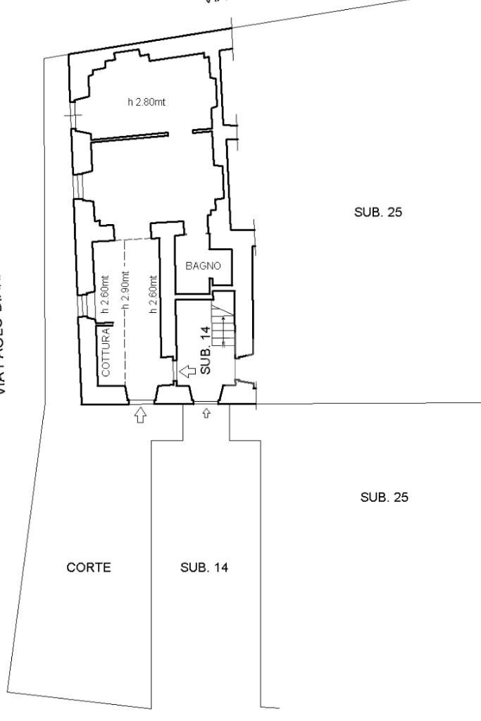 Trilocale Via Paolo Diana, Sarzana - planimetria 1