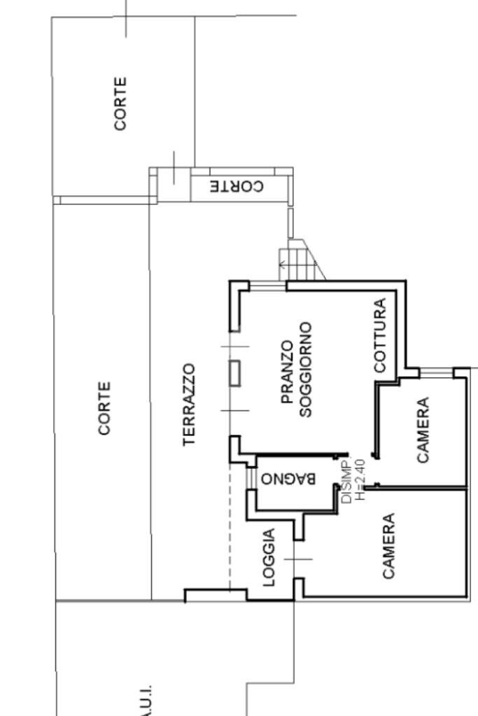 Trilocale Via Lazio, Cervia - planimetria 1
