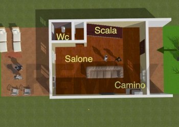 Pianta 3D - Villa a Schiera Via Giacomo Leopardi
 
8, Aci Catena - foto 7