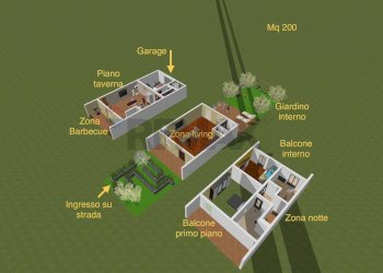 Piantina - Villa a Schiera Via Giacomo Leopardi
 
8, Aci Catena - foto 3