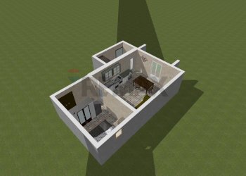 Pianta 3D - Bilocale Via Wirzi
55, Catania - foto 2