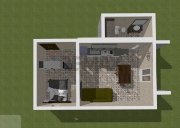 Pianta 3D - Bilocale Via Wirzi
55, Catania - foto 4