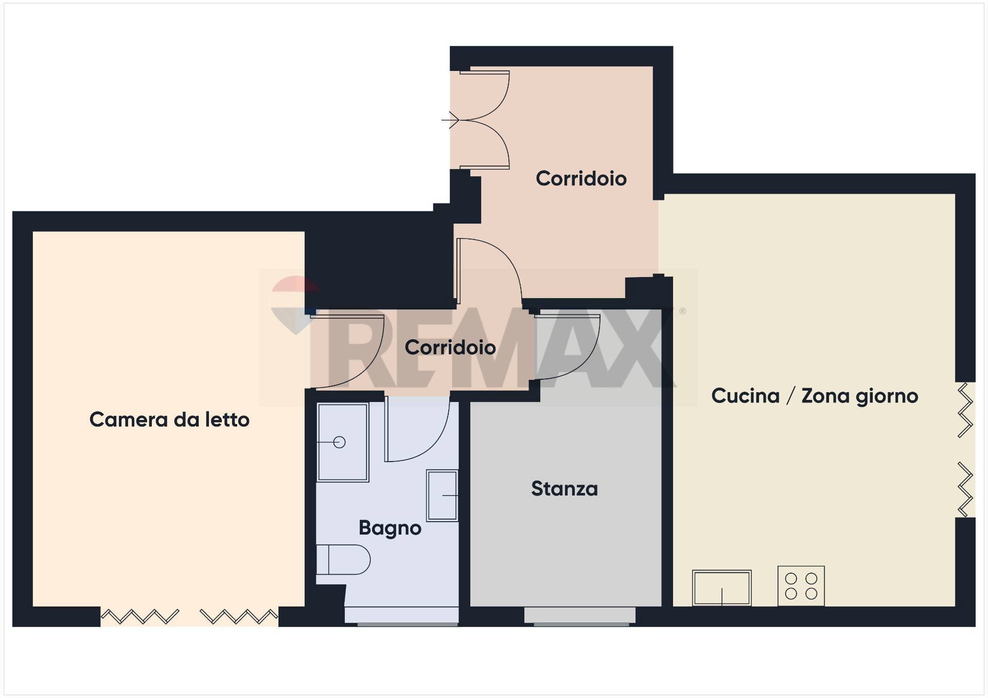 Pianta 2D - Trilocale Via Ottavio Assarotti
 
20, Roma - planimetria 1